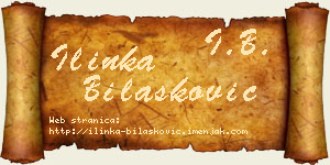 Ilinka Bilašković vizit kartica